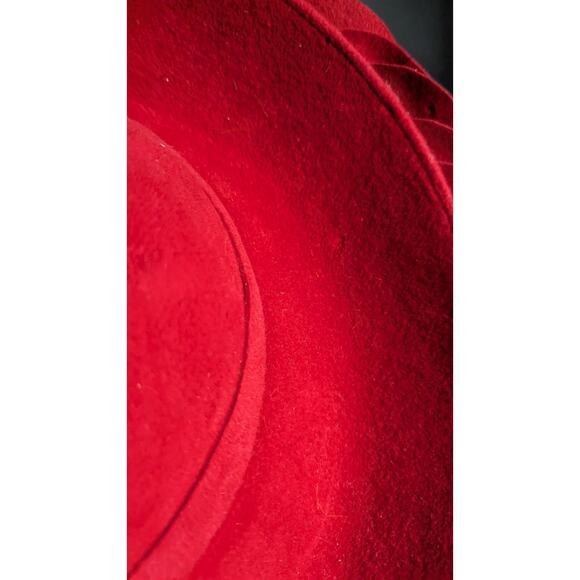Vtg George Zamaul Couture Glamour Hat Red Rhinestone African Nigerian Beaded main image 8